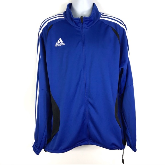 adidas Jackets & Blazers - Adidas Royal Blue Full Zip Jacket Size Large